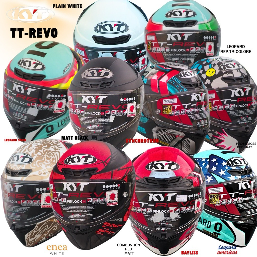 หมวกกันน็อคเต็มใบ KYT TT-REVO (2025) ใหม่ล่าสุด