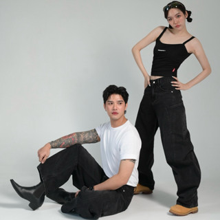 ยีนส์ WANWI รหัส W25 กางเกงยีนส์ทรงบาเรลผ้าไม่ยืด