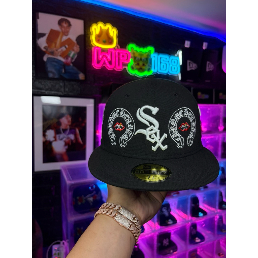 NewEra 59FIFTY Custom Chrome Hearts X Rolling Stone By WP168Cap Size7 1/8 (56.8 cm.) ☦️💋👅🐲🔥