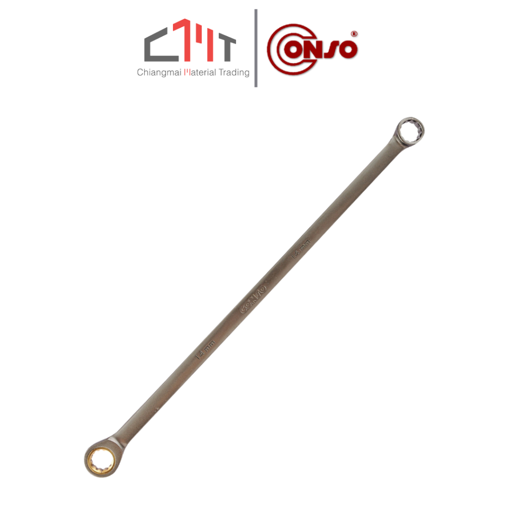CONSO ประแจแหวน ฟรีสปีด 1ข้าง ยาวพิเศษ ขนาด 8 x 8 mm. - 22 x 22 mm. No.RXRW00
