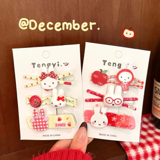 Cute 469 กิ๊บติดผม กิ๊บหนีบผมกระต่ายสุดคิ้วท์ 3 ชิ้น / แพ็ค