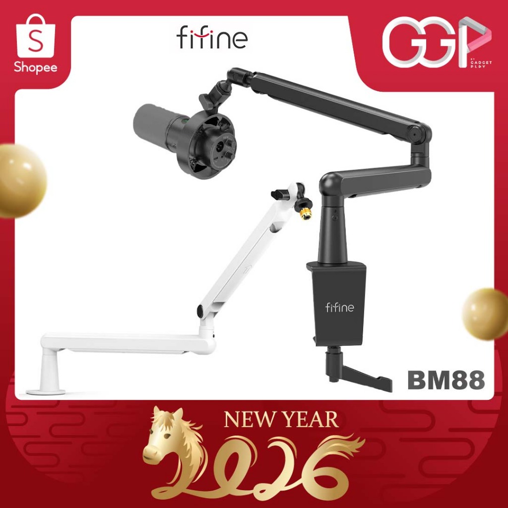 [กรุงเทพฯส่งด่วน] FIFINE BM88 Low-Profile Microphone Arm Stand แข็งแรง ปรับมุมอิสระ วัสดุพรีเมี่ยม ขาจับไมค์