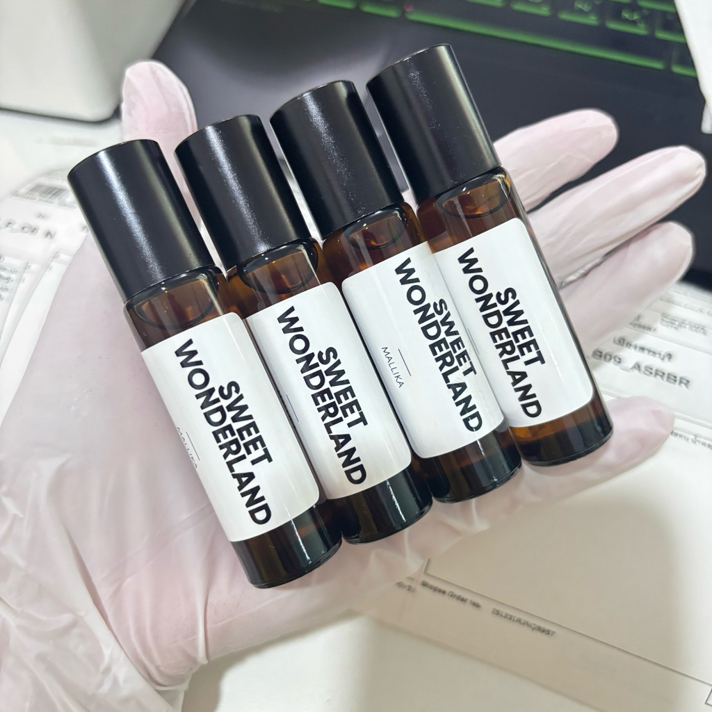 ออยล์น้ำหอม MALLIKA ไม่มีแอลกอฮอล์ มีหลายกลิ่นให้เลือก ติดทนทั้งวันกลิ่นแบรนด์เนม น้ำหอมฟีโรโมน