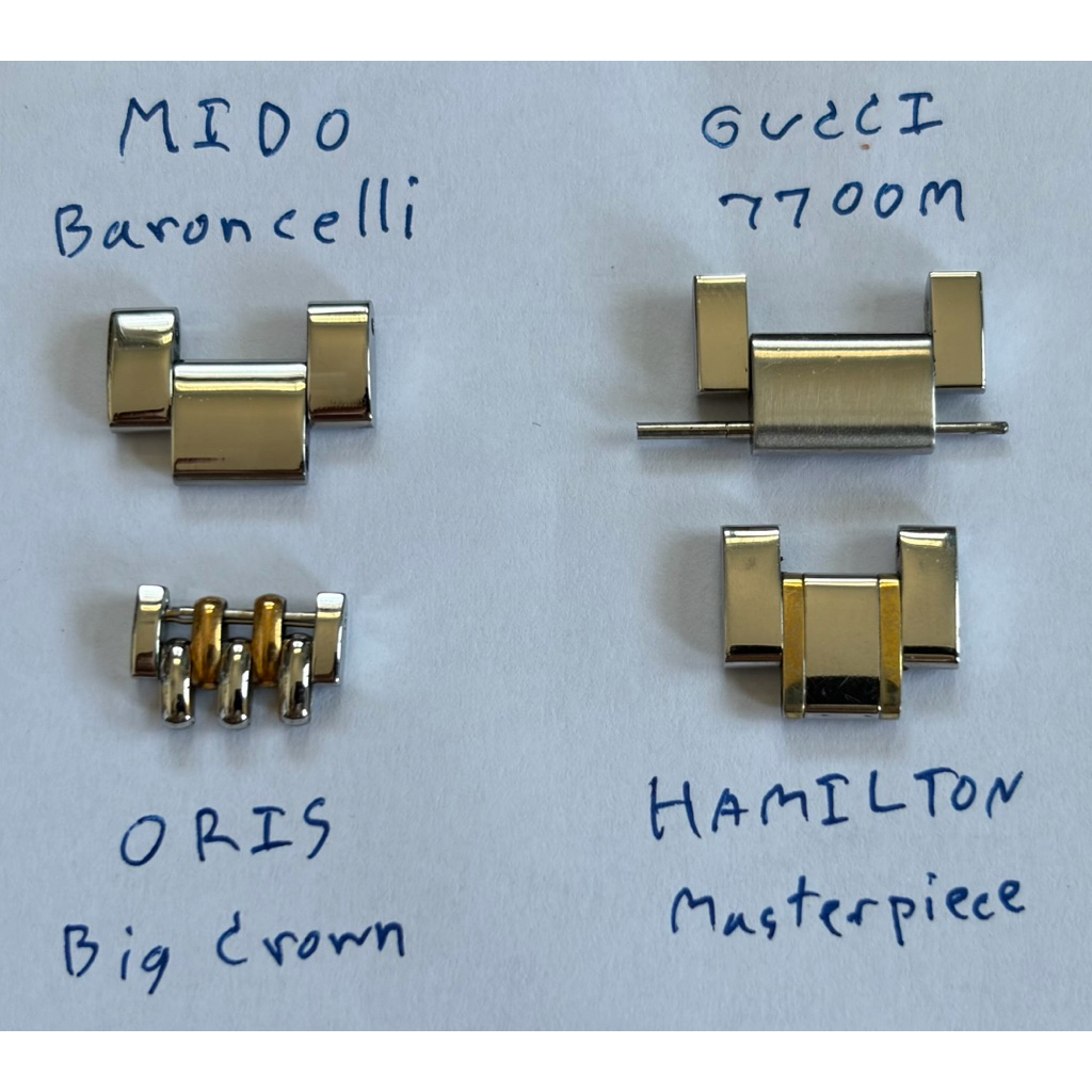 ข้อต่อ Mido, Oris, Gucci, Hamilton แท้ มือสอง