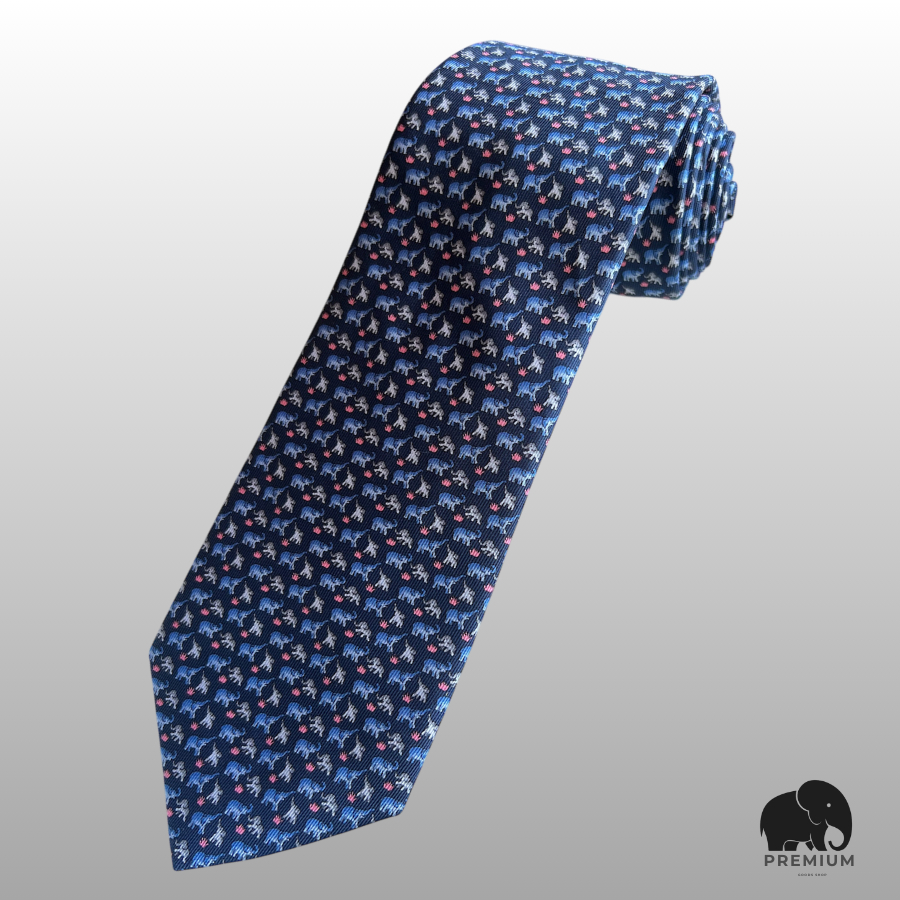 เนคไทผ้าไหม จิม ทอมป์สัน  Silk necktie Jim Thompson ช้างกรม