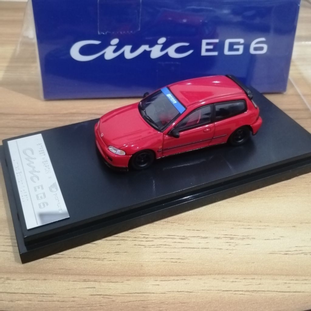 1/64 Street​ Weapon​ Honda​ Civic​ EG​6​ Red 1 of 500