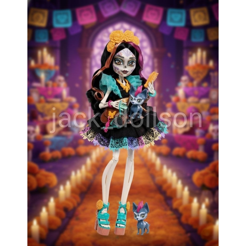 Monster High Skelita Calaveras doll ตุ๊กตามอนสเตอร์ไฮ สเกลิตา สินค้าพร้อมส่งครับ
