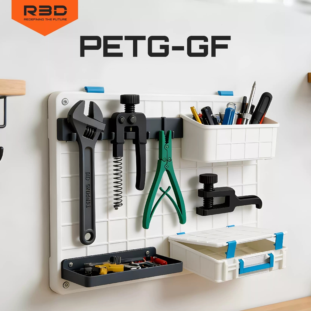 PETG-GF Filament R3D แข็งแรงและทนแรงดึงมากกว่า PETG ธรรมดา ผิวเรียบสวย ไร้รอยเลเยอร์ ขนาด 1.75 น้ำหนัก 1Kg