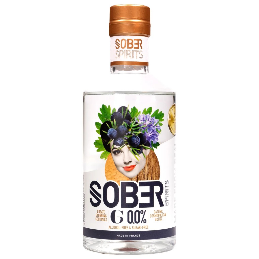 Sober Spirits Gin Non-Alcoholic Beverage 500 ml. 1 bottle เครื่องดื่มไม่มีแอลกอฮอล์ 500 มล. 1 ขวด