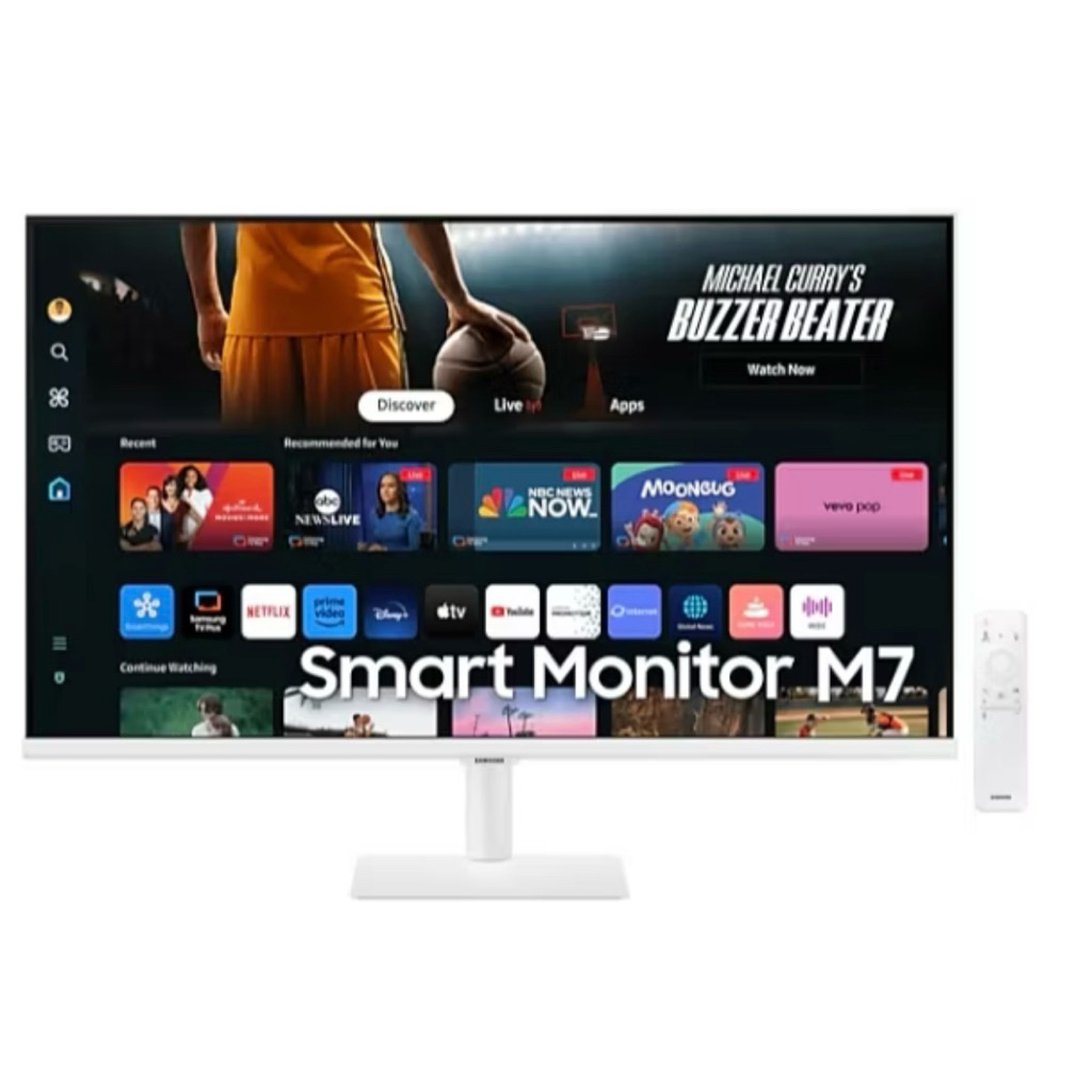 จอ Samsung Smart Monitor M7 32 นิ้ว 4K FreeSync ปรับภาพ AI ใช้งานหลากหลาย