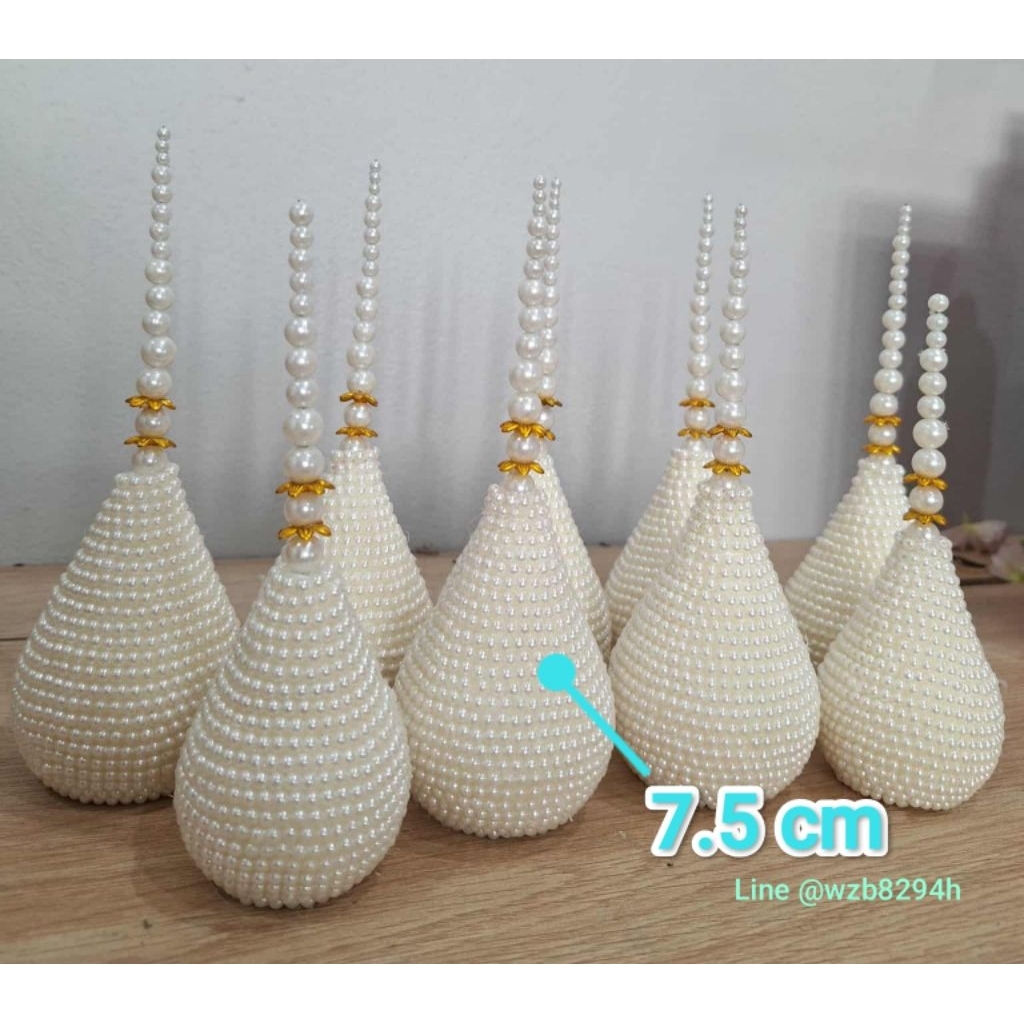 พุ่มมุก พุ่มโฟมมุก ขนาด 7.5cm