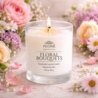 เทียนหอมไขถั่วเหลือง 100% กลิ่น FLORAL BOUQUETS (กลิ่นช่อดอก…