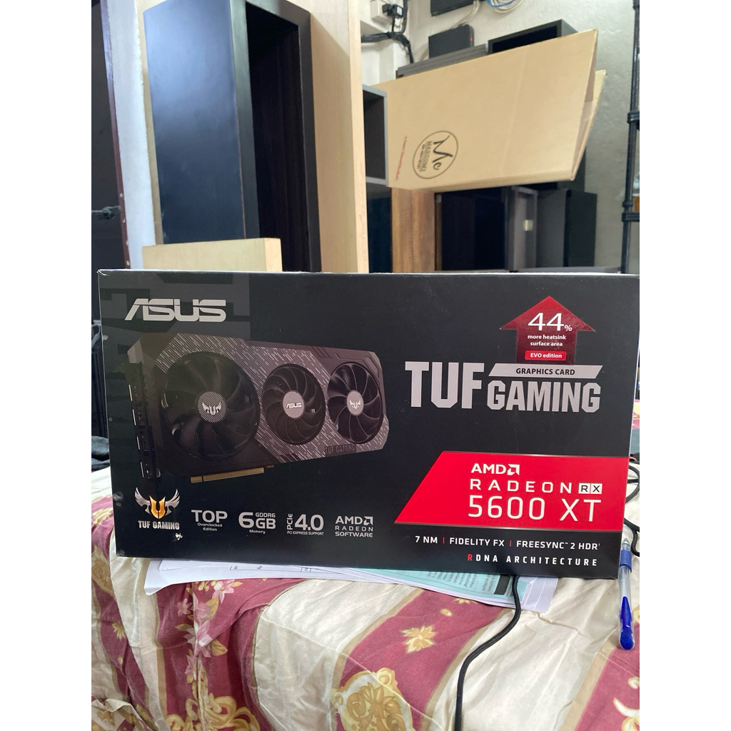 การ์ดจอ VGA  ASUS TUF RX 5600 XT (TUF-RX5600XT-O6G-EVO-GAMING) มือสอง ประกัน 14 วัน