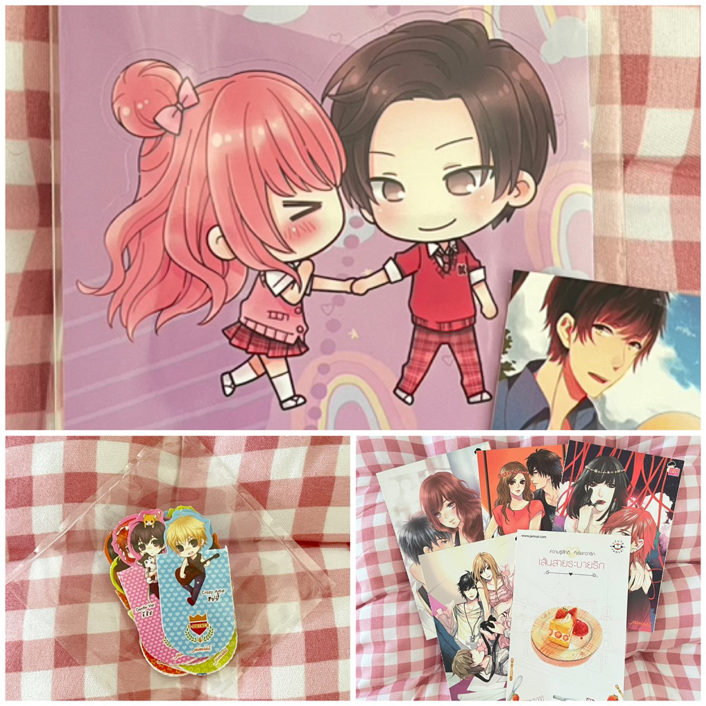 พรีเมียมนิยายแจ่มใส หายาก แสตนดี้ K Sweetie แสตมป์เบอรี่ โปสการ์ด Gossip ที่คั่นมินิ Uprince