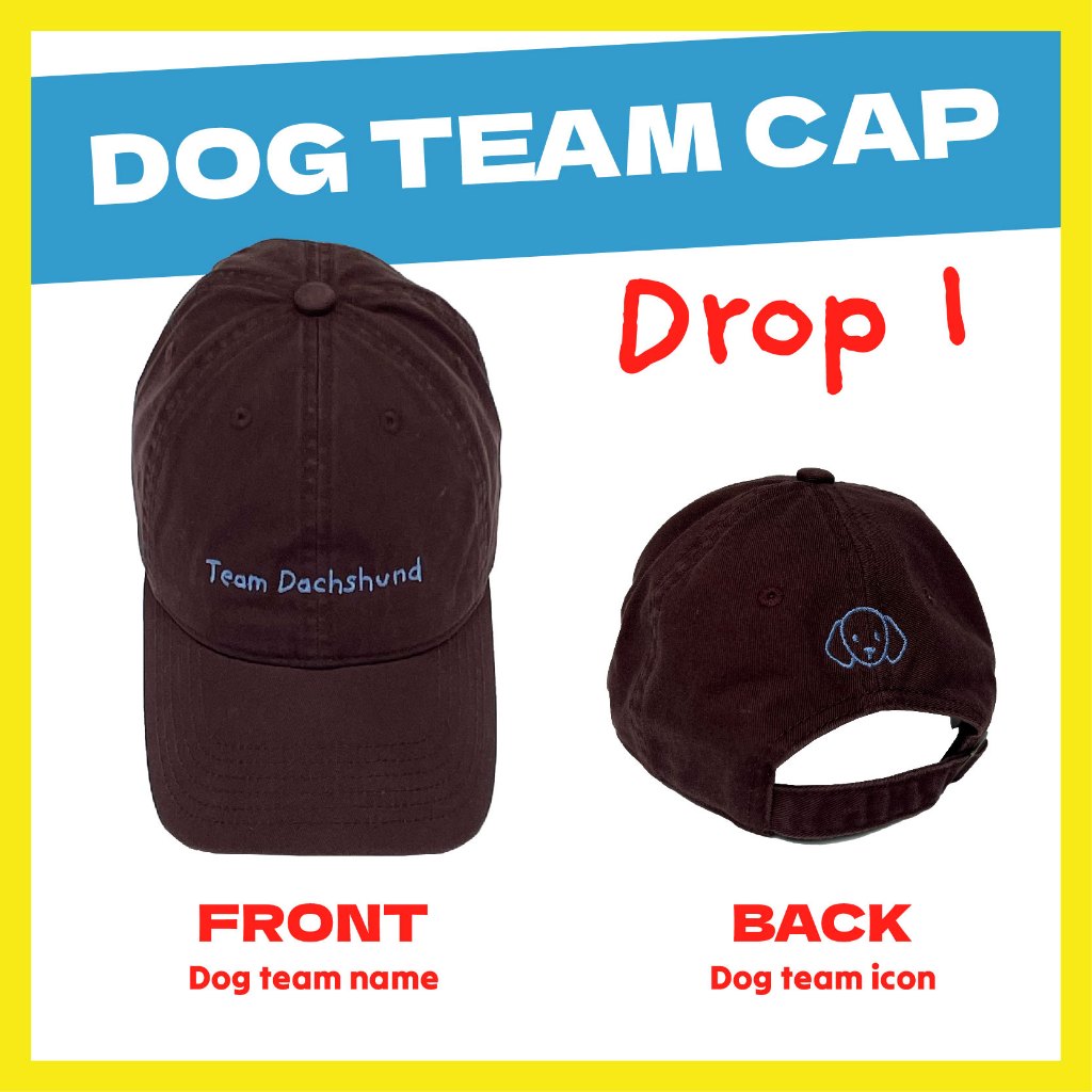 DOG TEAM CAP FOR CUTE HOOMAN (DROP 2)