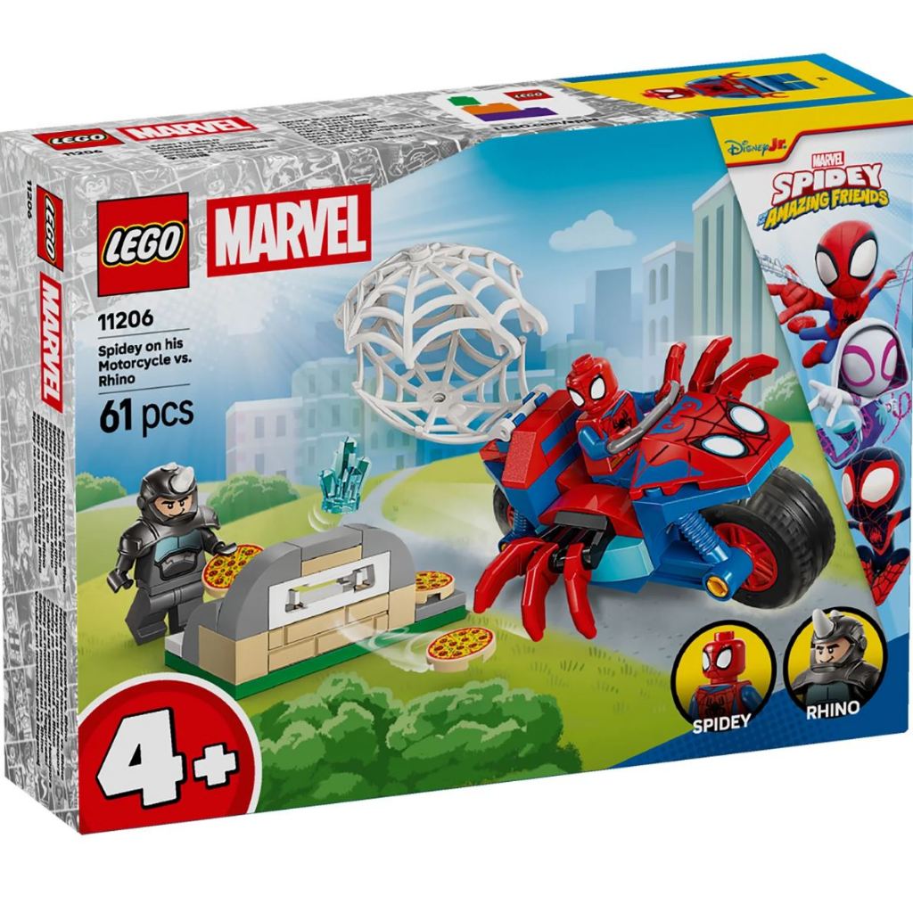 LEGO® | Marvel Spidey And His Amazing Friends Spidey on his Motorcycle vs. Rhino 11206 – โปรปัง