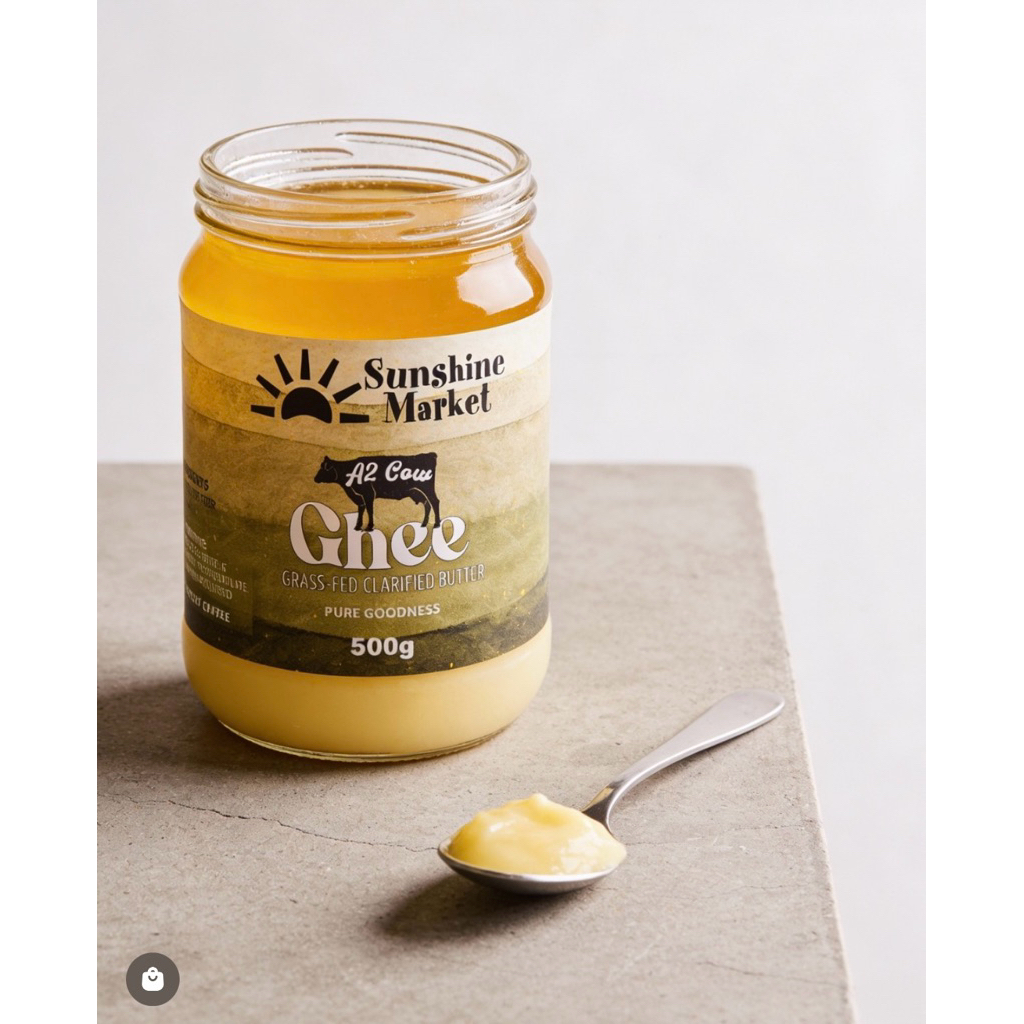 A2 Cow Ghee Grass Fed | Ghee จากน้ำนมวัว A2 ที่เลี้ยงด้วยหญ้า 500g | Sunshine Market