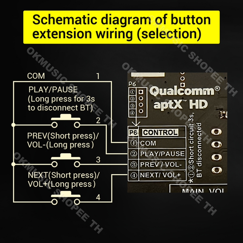 ZK-PRO2 แท้ บอร์ดขยายเสียงพรีแอมป์ Bluetooth APTX QCC3034 DAC ES9023 เสียงใส เบสลึก สำหรับ DIY เครื่องเสียง - รูปที่ 6