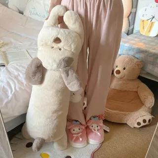 หมอนตุ๊กตาตัวยาว น้องหมาลาเต้ Latte The Dog ยาวสุนัขหมอนเตียงโซฟาห้องนั่งเล่นหมอนขนาด