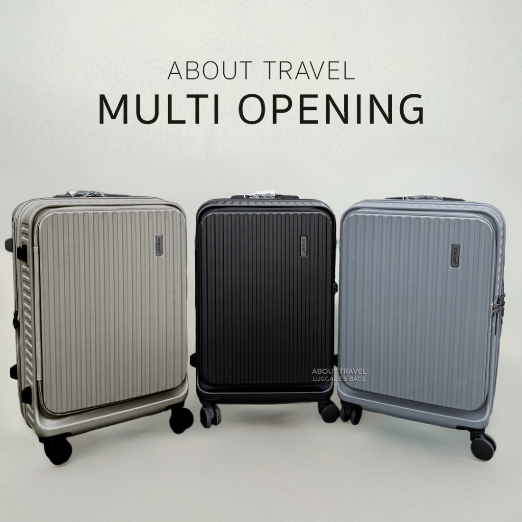 สต็อกไทย!กระเป๋าเดินทางUprise Multi Openingเปิดได้2ช่อง ล้อคู่4ล้อหมุน360 20/24/28นิ้ว 3สี!