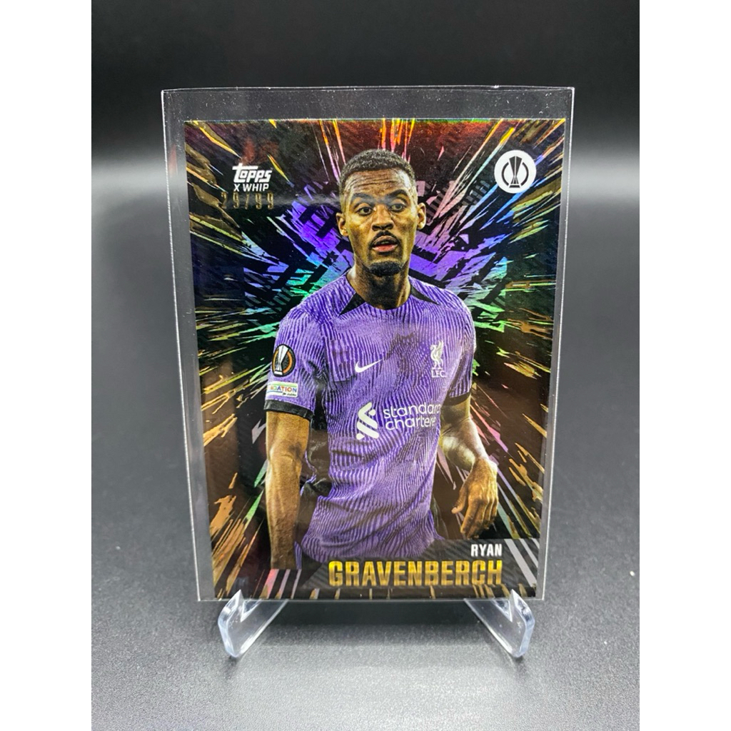 การ์ดฟุตบอล ⚽️ Ryan Gravenberch | Topps x WHIP – UEFA Europa League 🇳🇱🟣⚫ /99