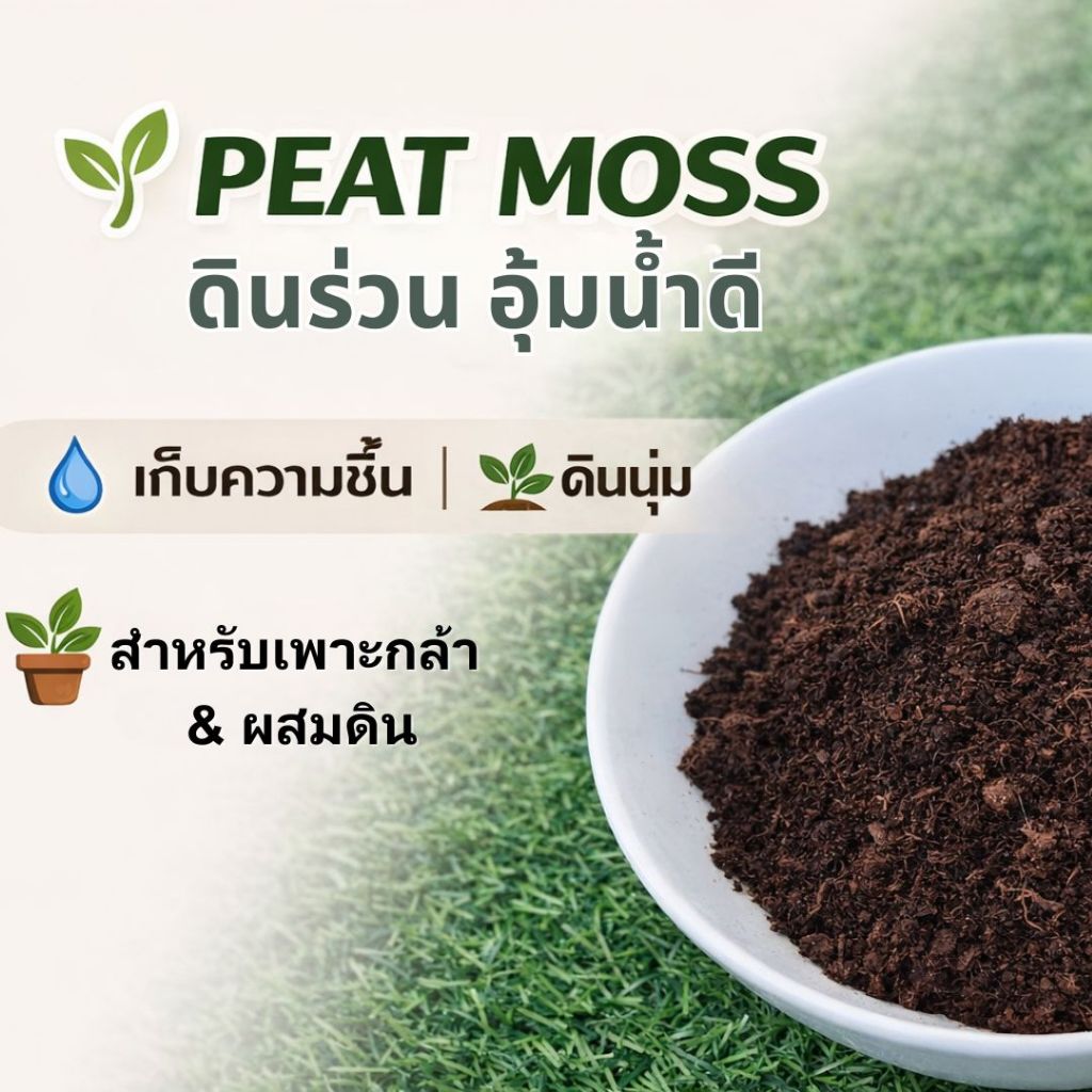 พีทมอส REKYVA  – วัสดุปลูกเกรดพรีเมียมนำเข้า เหมาะสำหรับเพาะเมล็ดเคล (Kale)