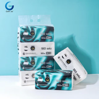 กระดาษทิชชูเช็ดหน้า Gamsai หนา2ชั้น 180 แผ่น
