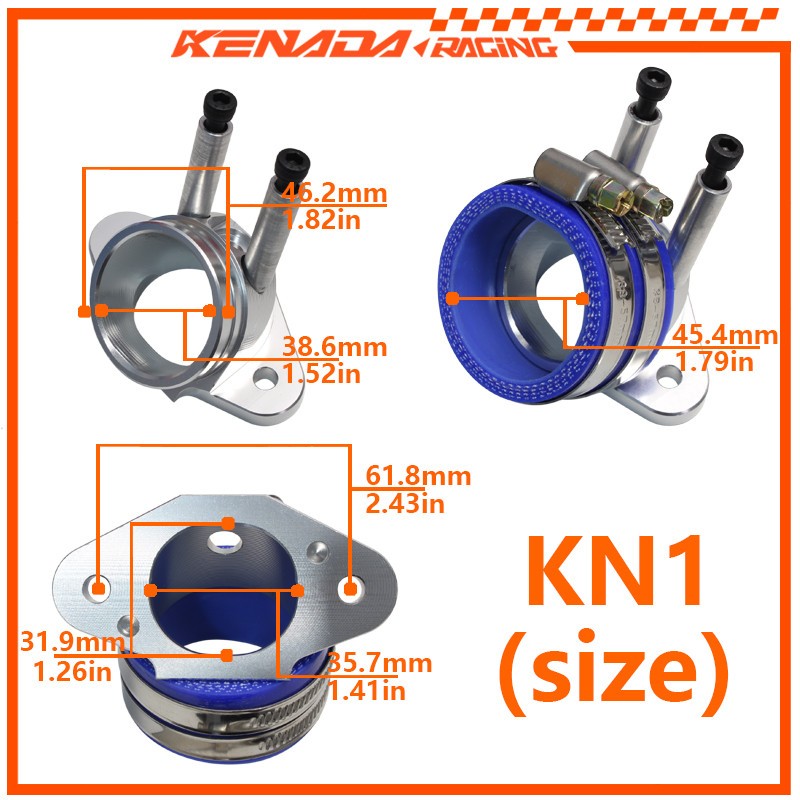 【COD】คอหรีด CNC WAVE125 สำหรับ ฝา4วาล์ว CBR/CRF250 forza มีเข็มขัดให้ มีขนาด 30/32/36 /40MM CNC ( หัวฉีดที่คอ )