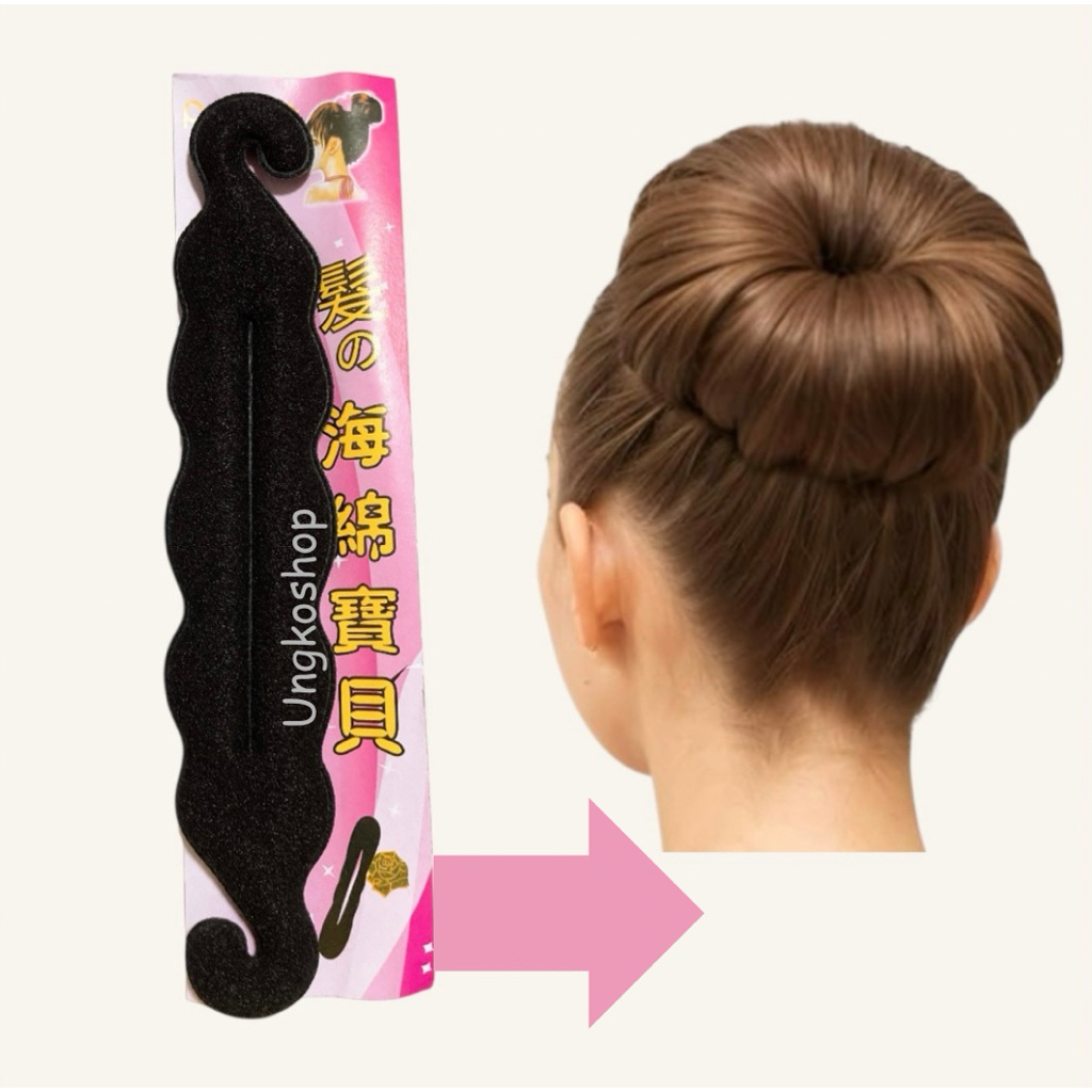 (1อัน) ดังโงะ แบบตะขอสีดำ Magic Hair Bun Maker พร้อมส่งจากไทย🇹🇭