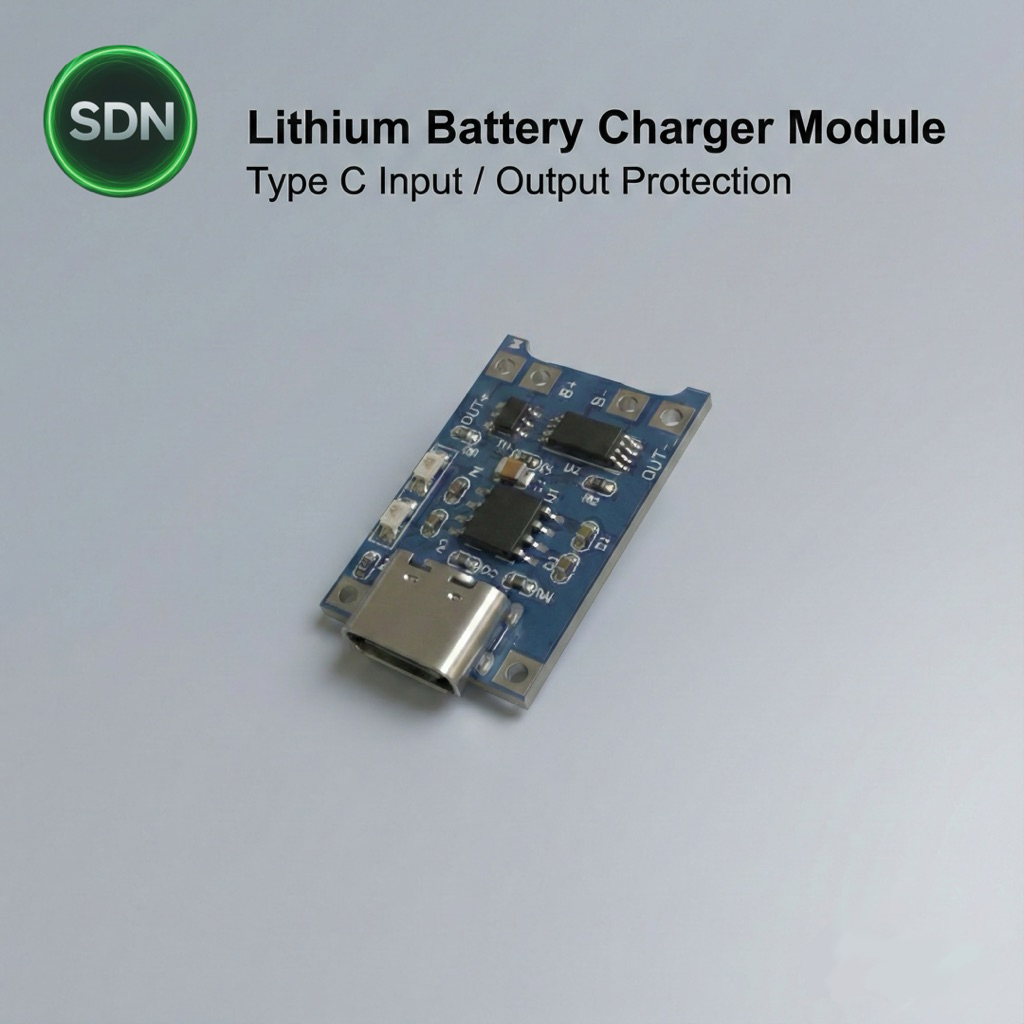 TP4056 โมดูลชาร์จแบตเตอรี่ Li-ion 5V 1A แบบ USB-C