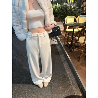 📍พร้อมส่ง📍8501 กางเกงขายาว มีกระเป๋าล้วงด้านข้าง เนื้อผ้าดี ทรงสวย TAG:WG.WE 🇰🇷