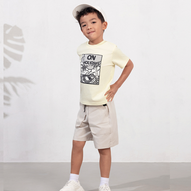 GIORDANO กางเกงขาสั้นเด็ก Junior's Cool Shorts 0 03105222