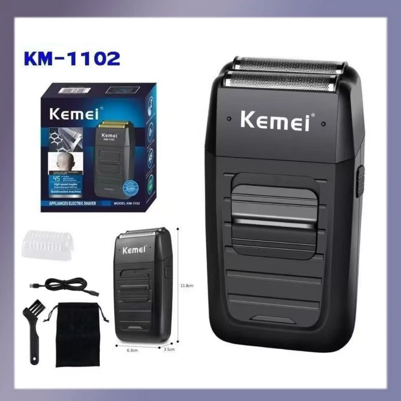 Kemei KM-1102 KM1102 เครื่องโกนหนวดไฟฟ้า เครื่องโกนหนวด