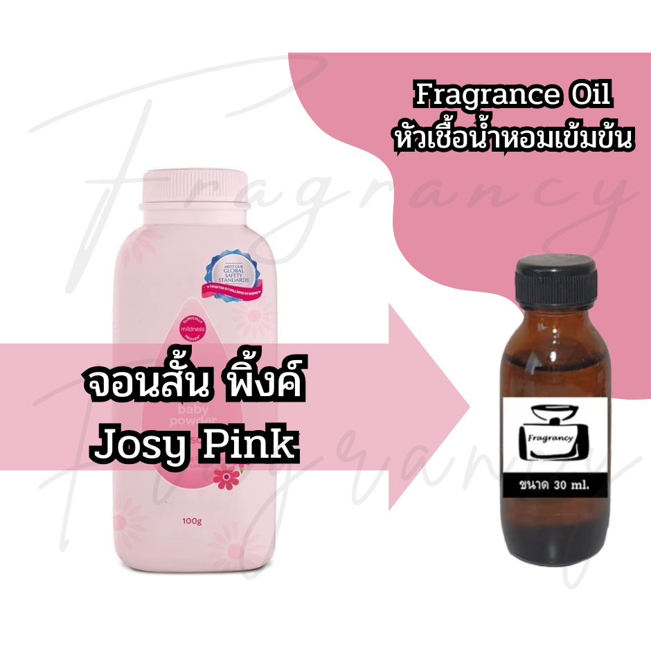 หัวน้ำหอมเข้มข้น 100% กลิ่น จอนสั้น พิ้งค์ Jonson Pink (Fragrance Oil - No Alcohol)