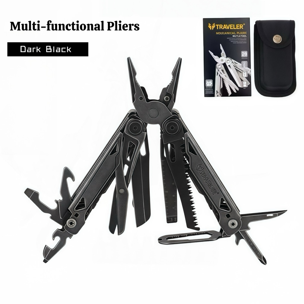 Multi-functional combination pliers, vehicle-mounted multi-functional pliers, combination folding pl