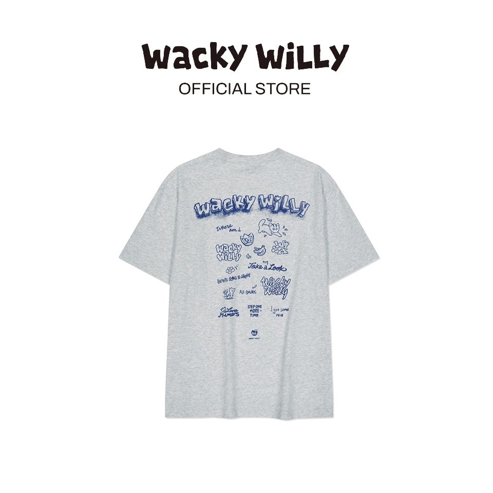 WACKY WILLY เสื้อยืดรุ่น Willy Wacky Graphic Short Sleeve T-Shirt Grey (80062SWGSSU_H5GRXX)