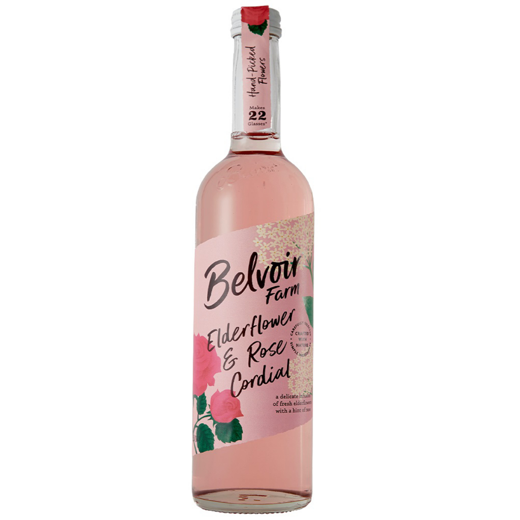 Belvoir Farm Elderflower & Rose Cordial เอลเดอร์ฟลาวเวอร์&โรส  500ml [V]