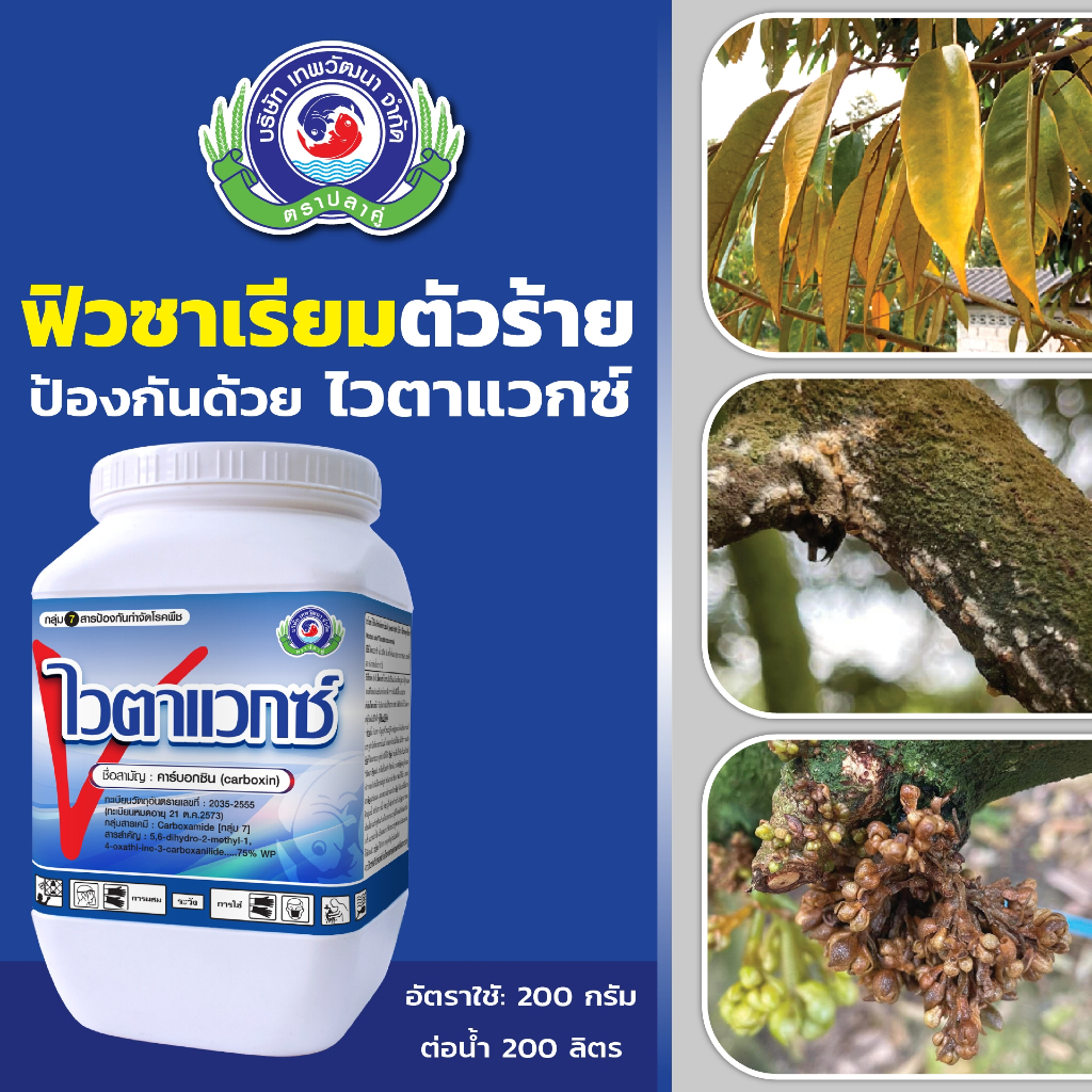 คาร์บอกซิน ยารา แก้ใบติด ราสีชมพู ไวตาแวกซ์ 500กรัม