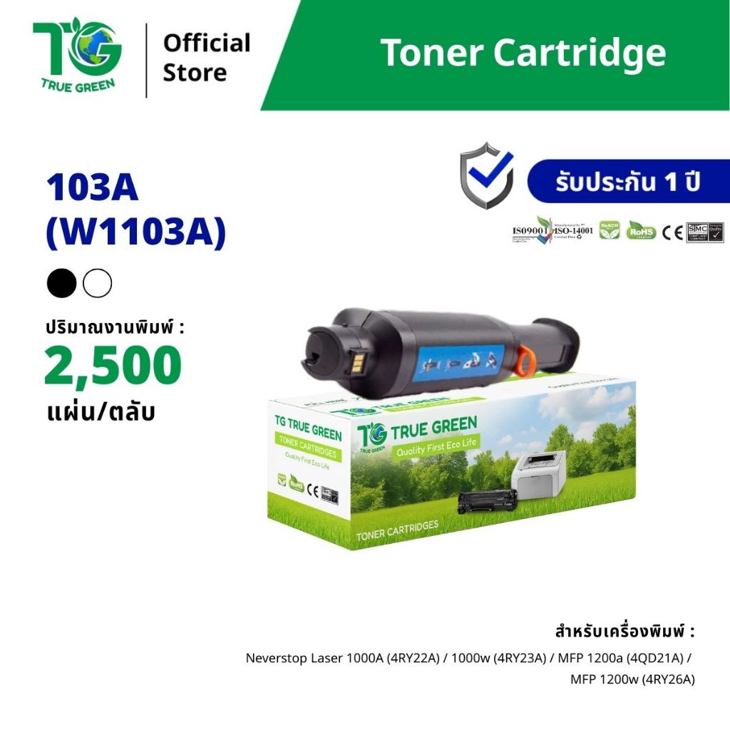103A W1103A Black  Neverstop Laser Toner Reload Kit ตลับหมึก เลเซอร์ โทนเนอร์ เครื่องปริ้นเตอร์ 1000