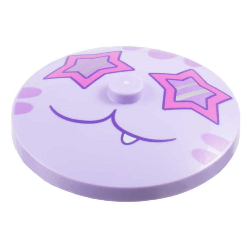 ชิ้นส่วนเลโก้ Lego Part Dish 4 x 4 Inverted (Radar) Cat Face Pattern (3960pb078) ราคา/ชิ้น