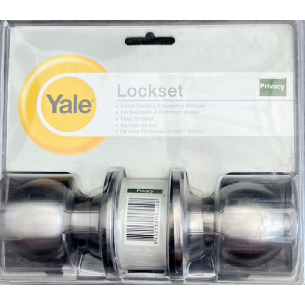 Yale ลูกบิดประตูห้องน้ำ ลูกบิดห้องน้ำหัวกลม สแตนเลส
