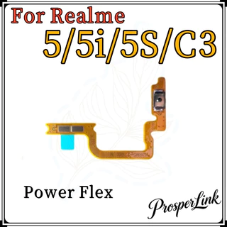 สําหรับ OPPO Realme 5 5i 5S C3 C3i ปุ่ม Flex บน/ปิดปุ่มสวิทช์ด้านข้าง Key Volume Up Down Flex สายโทรศัพท์มือถือ Part