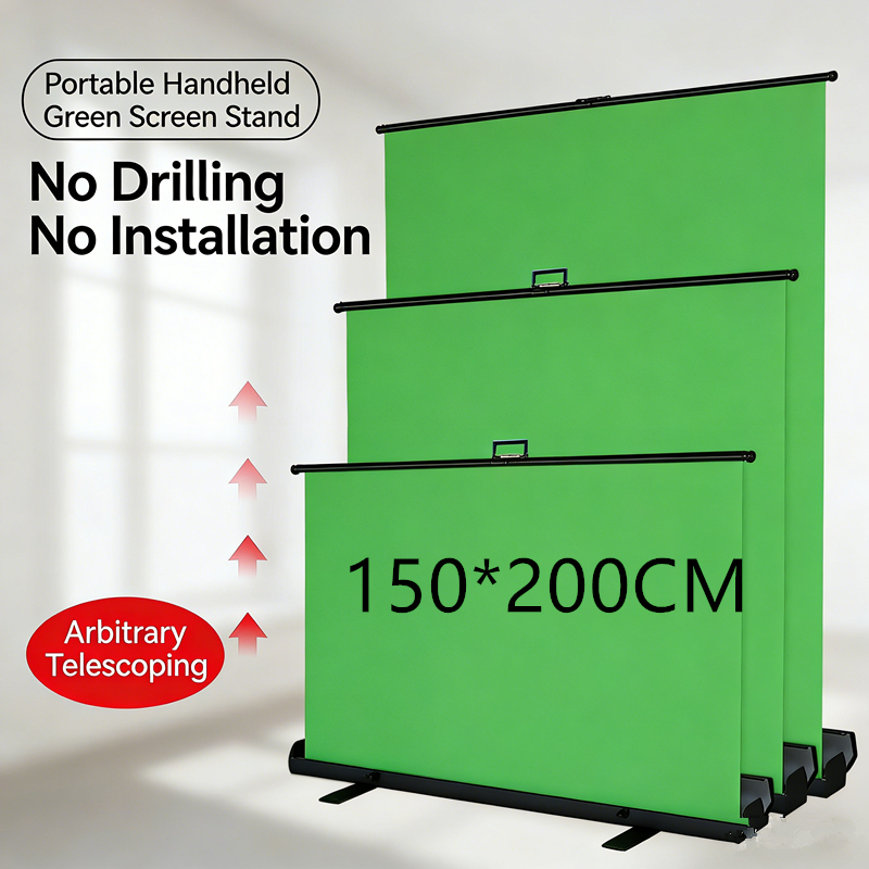 Green screen ฉากเขียว กรีนสกรีน ฉากสีเขียว ใช้งานง่าย พับเก็บได้สะดวก ไม่เปลืองพื้นที่ photography b