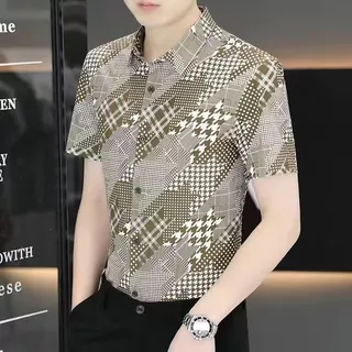 เสื้อเชิ้ต เสื้อเชิ้ตฮาวายชาย&หญิง ผ้าบางใส่สบาย M-3XL เทศกาลสงกรานต์