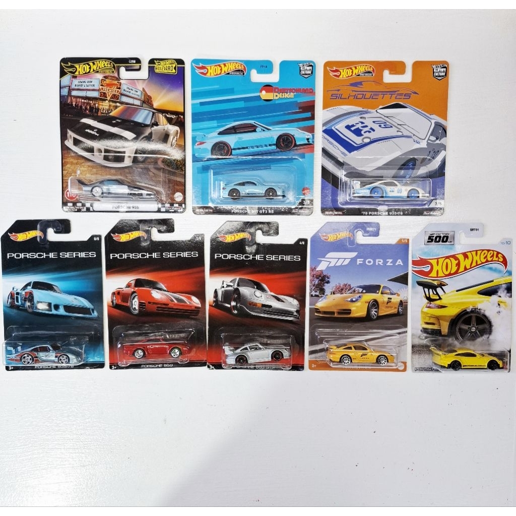 Hot wheels โมเดลรถเหล็ก Porsche สเกล1:64 เลือกแบบได้