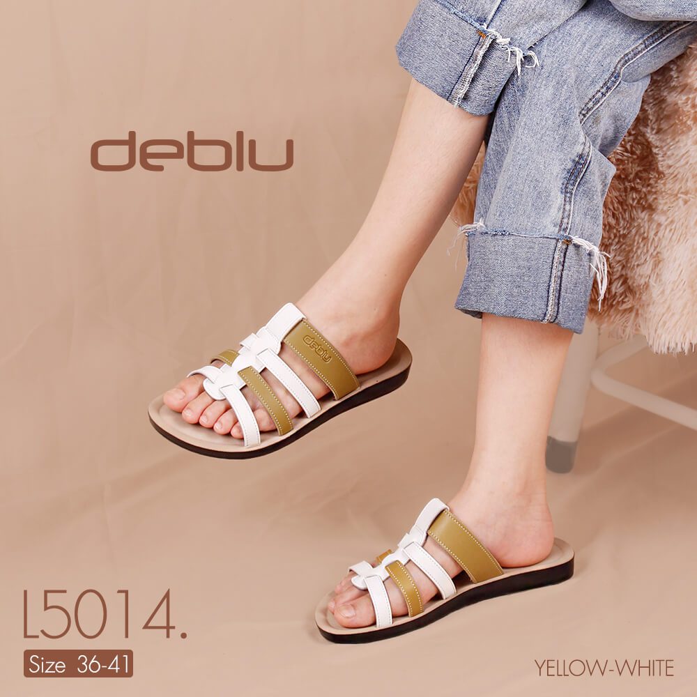 Deblu รองเท้าแตะผู้หญิง รุ่น L5014 รองเท้าสุขภาพ แบบสวม นุ่มสบาย สำหรับคนเท้าแบน