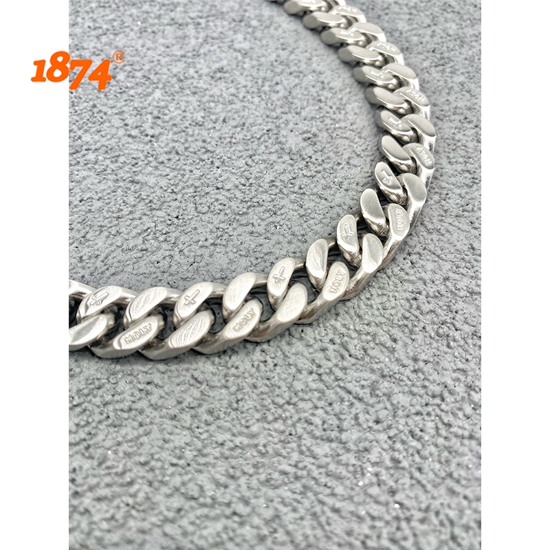 สร้อยคอคิวบา สไตล์ฮิปฮอป necklace เหมาะสำหรับคนส่วนใหญ่ 43+8ซม. ขัดเงา 6 ด้าน ทำจากเหล็กไทเทเนียม ราคา ถูกที่สุด ดีลบีเคเค แกลเลอรีภาพที่ 4