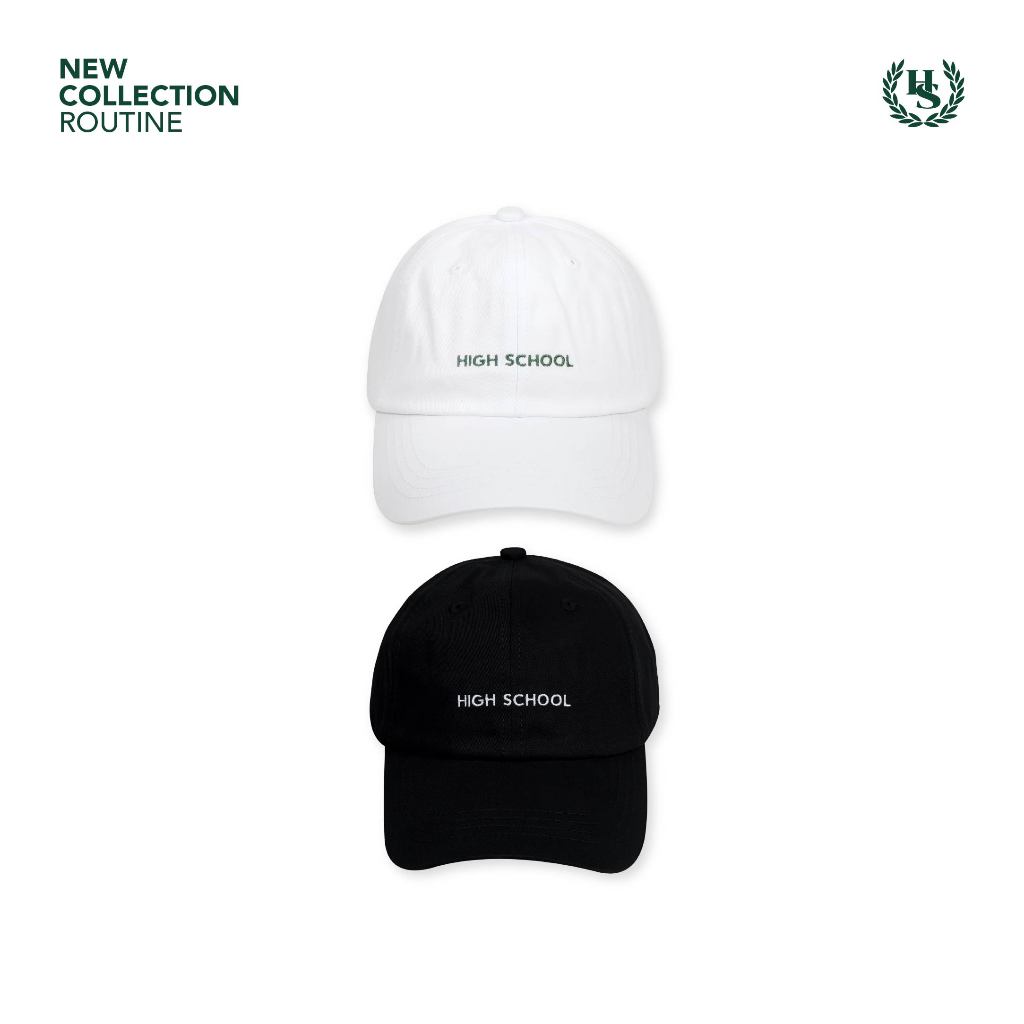 Highschool Basic Collection : Routine Baseball Cap หมวกเบสบอลปักไฮคูล - ACB70751