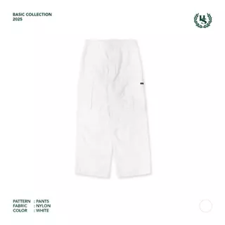 Highschool Basic Collection : Routine Nylon Cargo Pants - กางเกงคาร์โก้ขายาวผ้าไนลอน - BTB36715