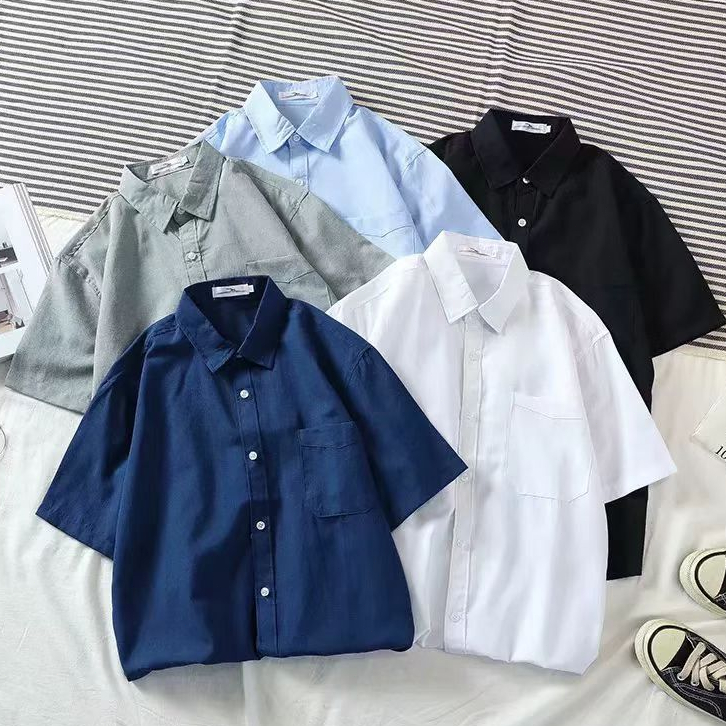 【🔥5 ขนาด🔥】🎨5 สี🎨 เสื้อคอปกแขนสั้นเสื้อผู้ชาย (มล. XLXLXL )สินค้าในคลังวัสดุนุ่ม และสบายโดยไม่ต้องรีดผ้า